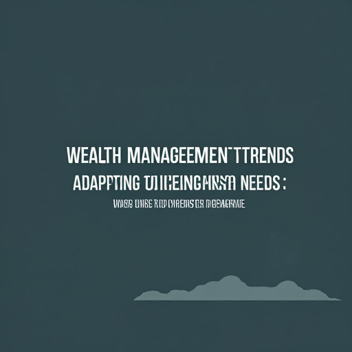 Wealth Management Trends: Adapting to Changing Investor Needs