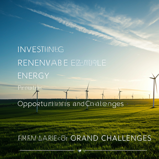 Investing in Renewable Energy: Opportunities and Challenges