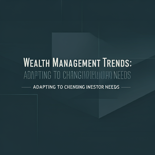 Wealth Management Trends: Adapting to Changing Investor Needs